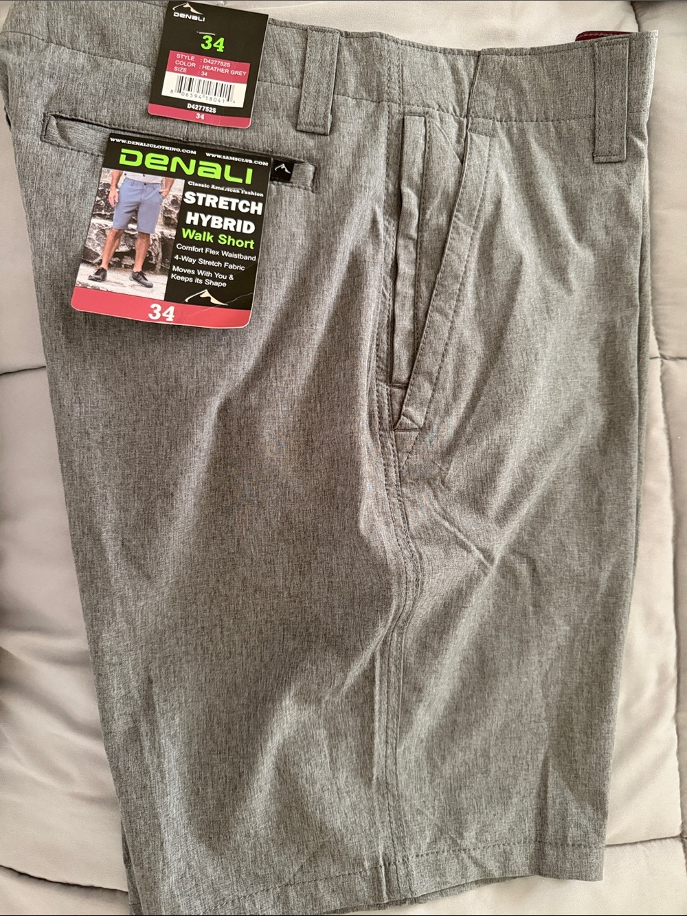 Denali Stretch Hybrid Walk Short - Gray
